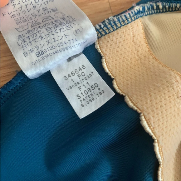 Lands’ End One Piece Carmela Tummy Control Teal Swimsuit Size 18D Slender Suit - Picture 7 of 13